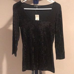 Express Black Blouse